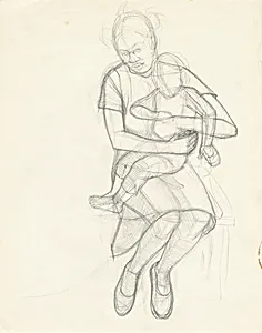 Study for "Great America" (Mother and Child)