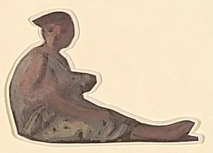 Study for "Greek Girls Bathing" by Elihu Vedder