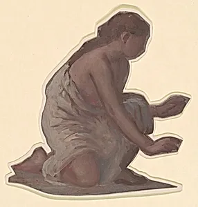 Study for "Greek Girls Bathing" by Elihu Vedder