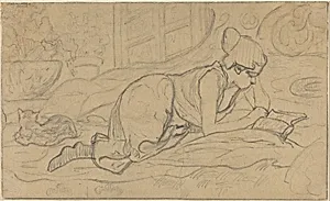 Study for "La Liseuse couchée"