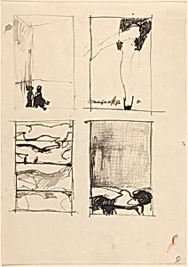Study for "My Big Week" and other sketches