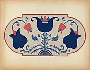 Study for Proposed Portfolio "Decorated Chests of Rural Pennsylvania" by American 20th Century