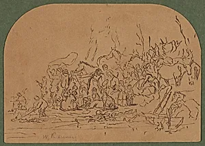 Study for "The Freshet"