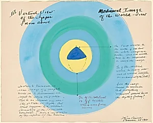 Study for "The Lapis", III. Vertical View of the Lapis from Above