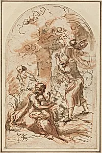 Study for the "Madonna della Scodella" [recto]