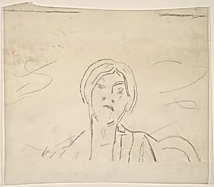 Study for "Untitled (Mrs. Marin)" [upper half]