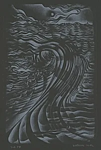 Study for Untitled Print (White on Black)