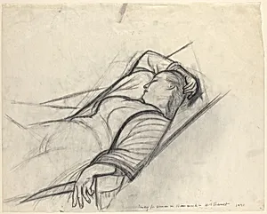 Study for Woman in Hammock ("Summer Idyll")