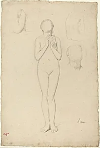 Study of a Female Nude by Edgar Degas