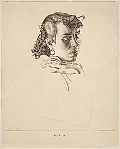 Study of a Girl's Head