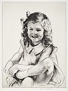 Study of a Laughing Girl (large plate)