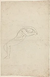 Study of a Semi-Reclining Figure by John Flaxman