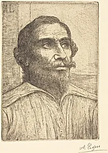 Study of a Spaniard (Etude d'Espagnol) by Alphonse Legros
