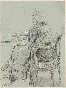 Study of an Elderly Woman for "Disobedience Discovered"