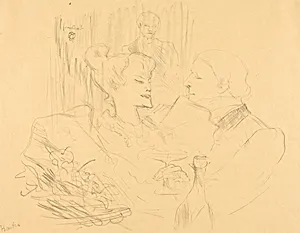 Supper in London (Souper à Londres) by Henri de Toulouse-Lautrec