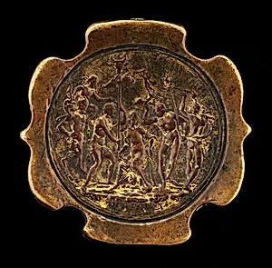 Sword Pommel with inset plaquette of Ariadne [affixed reverse of pommel]