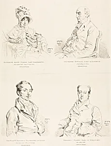 Sylvester (Douglas) Lord Glenbervie; Katherine Anne (North) Glenbervie; Frederic (North) Earl of Guilford; Frederic Sylvester Douglas by Jean-Auguste-Dominique Ingres