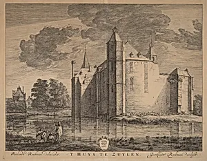 'T Huys te Zuylen by Geertruydt Roghman after Roelant Roghman