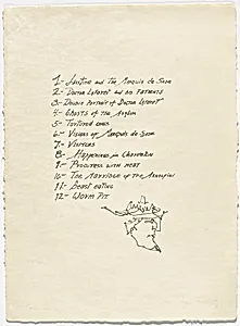 Table of contents from Charenton