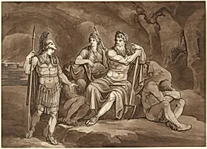 Telemachus Requests Permission from Pluto to Seek His Father in the Underworld