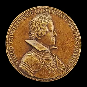 Teodoro Trivulzio, 1597-1657, Prince of the Holy Roman Empire, Count of Mesocco and Valle Misolcina 1622 by Master M.A.S.