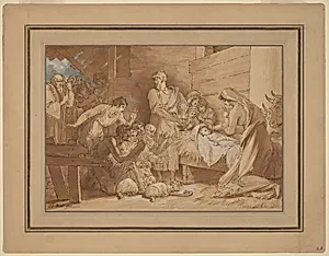 The Adoration of the Shepherds by Benjamin West