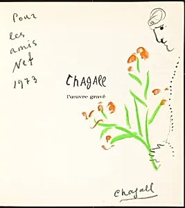 The Artist Presenting a Bouquet of Flowers