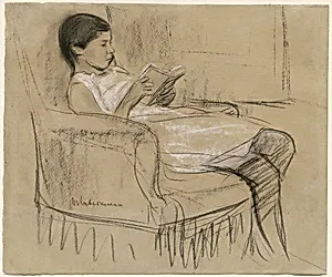 The Artist's Daughter Käthe Reading in a Chair