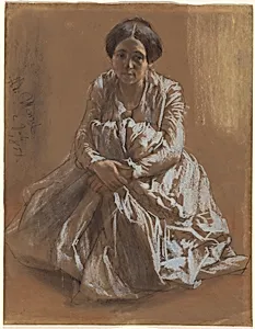 The Artist's Sister Emilie by Adolph Menzel