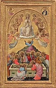 The Assumption of the Virgin with Busts of the Archangel Gabriel and the Virgin of the Annunciation