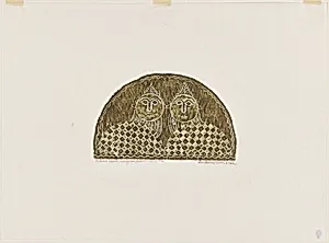 The Bellows Infants from A Portfolio of Rubbings from Early American Stone Sculpture
