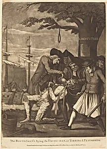 The Bostonian's Paying the Excise-Man, or Tarring & Feathering