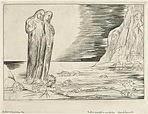 The Circle of the Traitors; Dante's Foot Striking Bocca degli Abbate