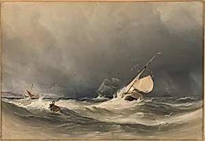 The Coming Storm: A Fishing Boat Making for Home off Whitby