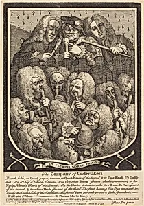 The Company of Undertakers by William Hogarth