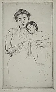 The Crocheting Lesson by Mary Cassatt