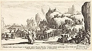 The Crossing of the Red Sea by Jacques Callot