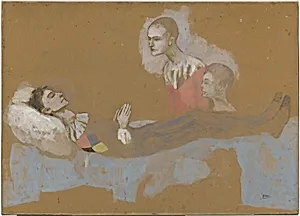 The Death of Harlequin [recto] by Pablo Picasso