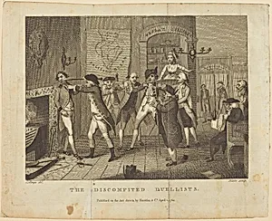 The Discomfited Duellists by William Blake after Samuel Collings