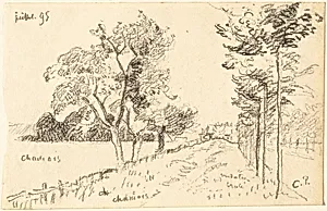 The Driveway by Camille Pissarro