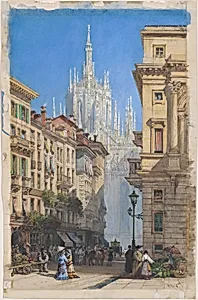 The Duomo in Milan from a Side Street