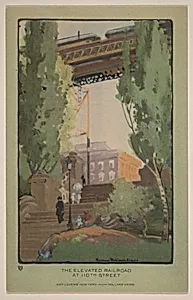 The Elevated Railroad at 110th Street
