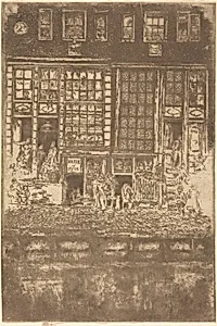 The Embroidered Curtain by James McNeill Whistler