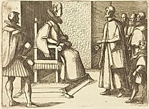 The Envoy of Tuscany Thanking the Queen by Jacques Callot