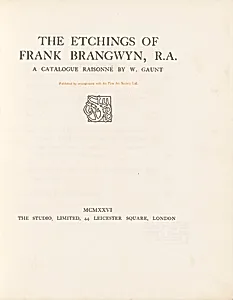 The Etchings of Frank Brangwyn, R.A.