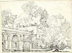 The Fishpond at Villa Madama