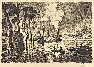 The Flooded Seine in 1910 (La Seine en crue, en 1910)