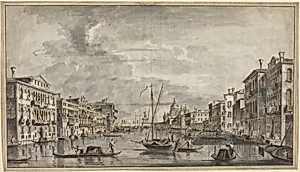 The Grand Canal Looking Toward the Salute and the Dogana