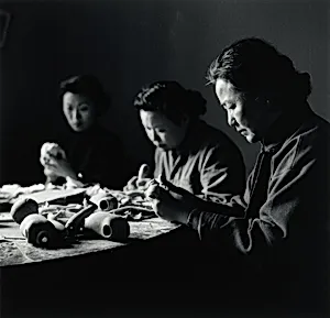 The Handcrafts Group Organized by Families of Shanghai Business Owners Making Chinese Dolls