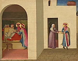 The Healing of Palladia by Saint Cosmas and Saint Damian by Fra Angelico